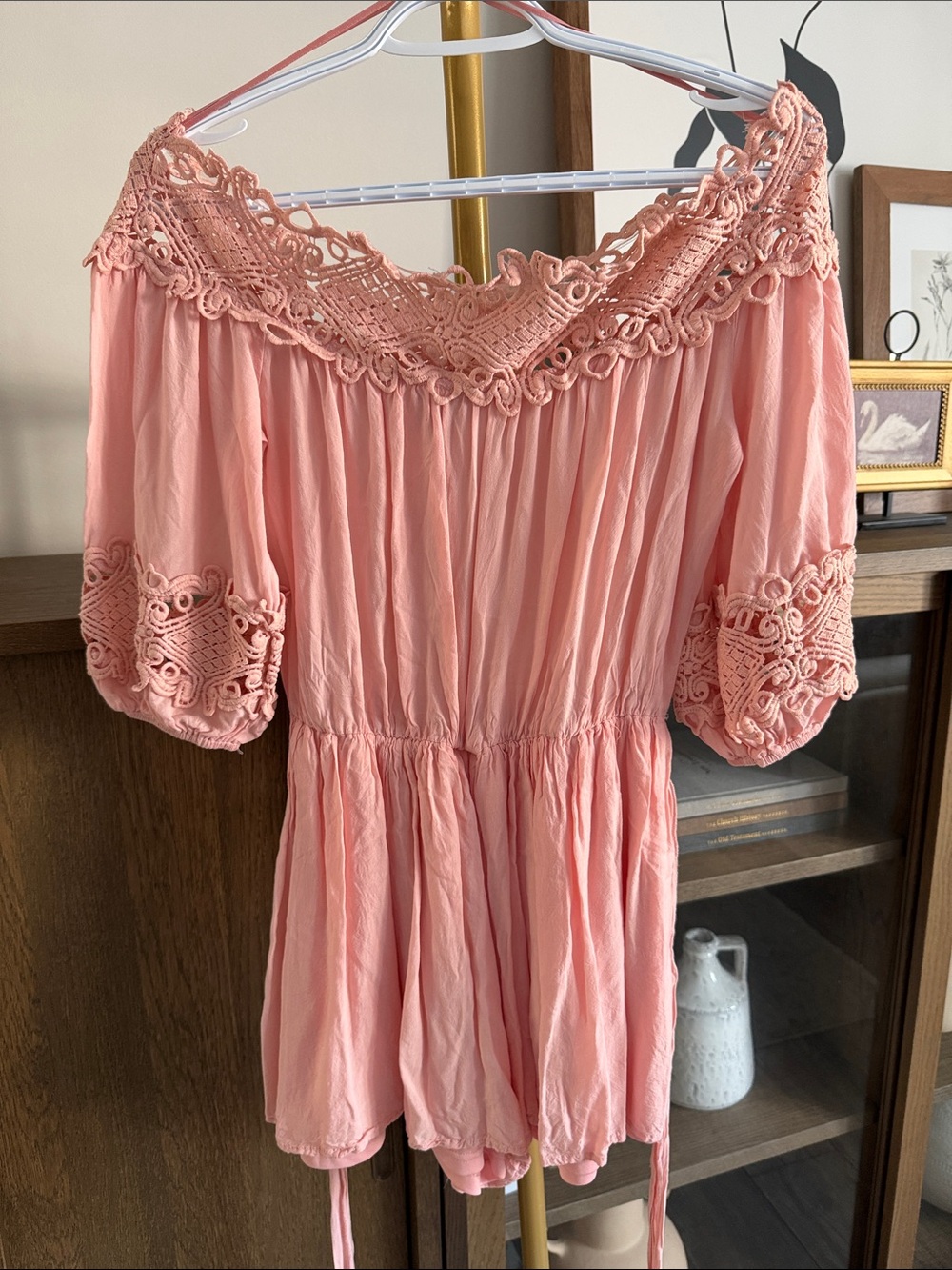40. Fashion Nova Pink Romper - PTP 17-19 WAIST 19